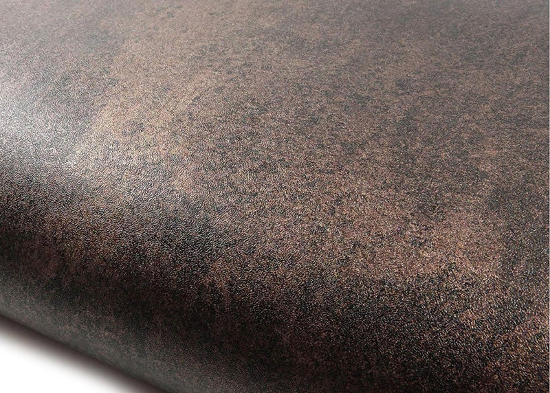 ROSEROSA Peel and Stick Rust Faux Metal Architectural Film Self-Adhesive Vinyl Film Wallpaper Door Wrap Counter Top Border Mirror Molding Trim MG265 - Image 1